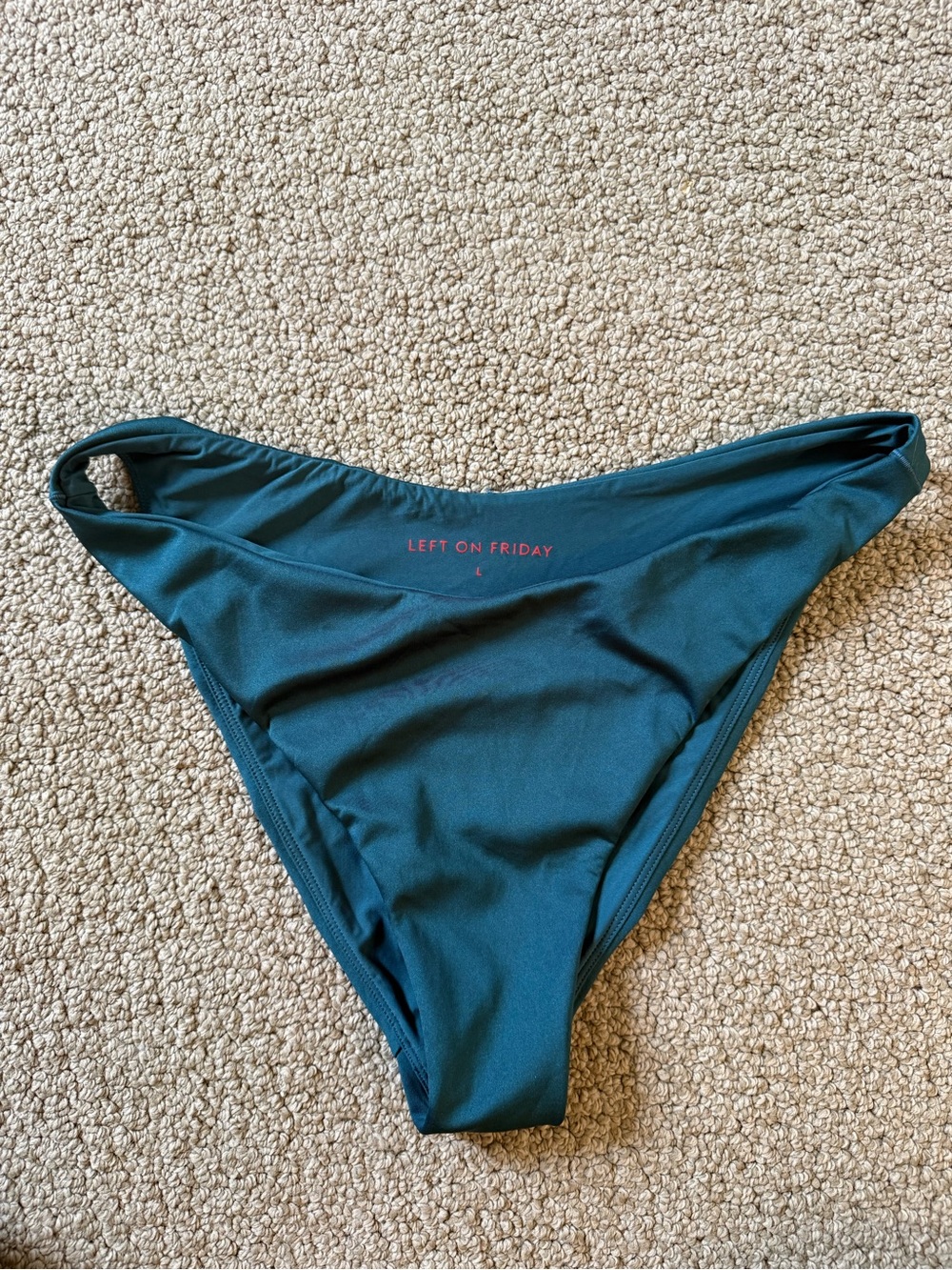 Left On Friday Teal Bikini Bottoms - Women's Swim large